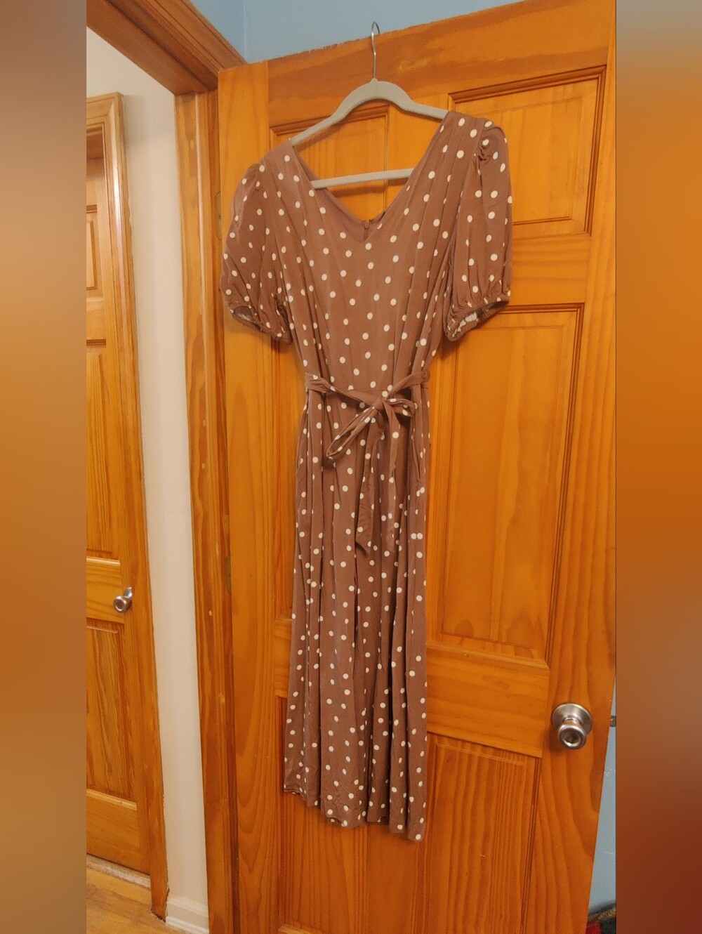 Ann Taylor Factory Mauve Brown Pink Jumpsuit Pantsuit Women's Petite Size 10